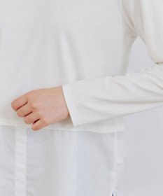 Tiaclasse 【安田美沙子さん着用・選べる裾】 レイヤードヘムカットソーTシャツ