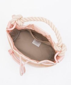 LeSportsac RAFFIA MINI BUCKET/ピーチブラッシュラフィア