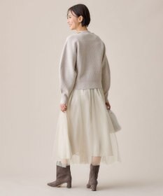 自由区 【カタログ掲載・洗える】ビジュー ニット