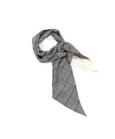 Marca ＜秋の新色！＞【Marcaオリジナル】ベルト＆グレンチェック剣先  シルクツイル 剣先スカーフ