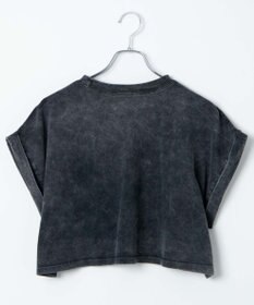 WEGO 【洗える】ヴィンテージウォッシュロールアップショートTシャツ