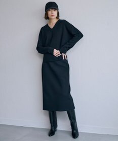 ICB 【洗える】 クロスコンビ Vネックプルオーバー