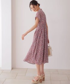 組曲 フラワーガーデンプリント ワンピース