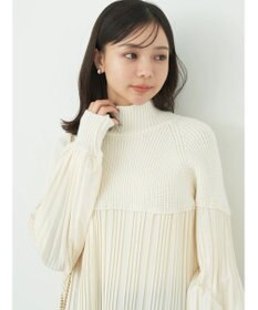 earth music&ecology プリーツフレアニットチュニック