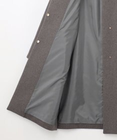 ANY 【防風裏地】ウールブレンドノーカラーコート