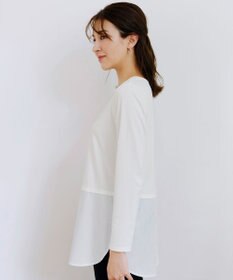 Tiaclasse 【安田美沙子さん着用・選べる裾】 レイヤードヘムカットソーTシャツ