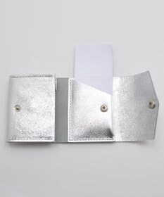 blancle メタリックレザー 三つ折りウォレット