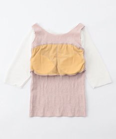 Chacott カップ付きレイヤードニットトップ