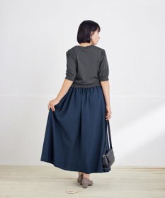 Tiaclasse L 【洗える】ニットドッキングワンピース