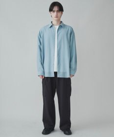 WEGO 【ユニセックス着用ITEM/SMLサイズ展開/冷房対策/紫外線対策】シアーBIGシャツ