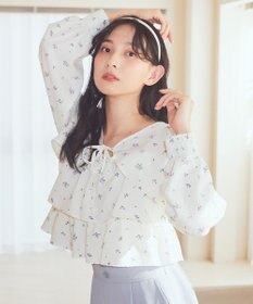 earth music&ecology ティアードアンサンブルブラウス