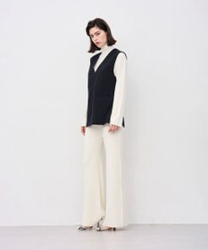 uncrave ウォッシャブルウールライクツイル ジレ