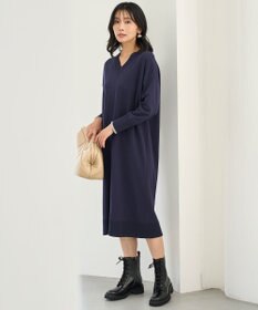 UNFILO 【野呂佳代さん着用】マイビューティニット Ｖネックワンピース