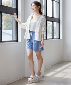 Feroux 【接触冷感・UVカット・吸水速乾】ラッシュガードフリル パーカー