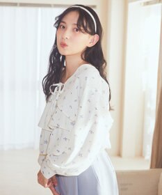 earth music&ecology ティアードアンサンブルブラウス