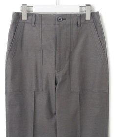 23区 【SLOW/洗える】バックサテンストレッチ ベイカーパンツ