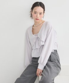 earth music&ecology ティアードアンサンブルブラウス