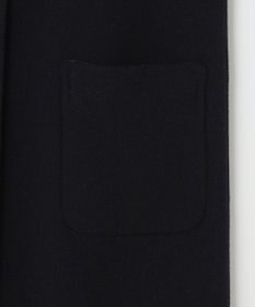 J.PRESS LADIES S 【リバーシブル】ウールナイロン リバーチェック ノーカラー ロングコート