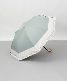 AURORA Beaurance （ビューランス）バイカラーフリル晴雨兼用パラソル（折りたたみ傘）