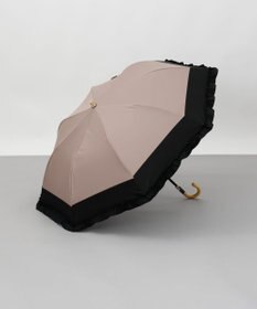 AURORA Beaurance （ビューランス）バイカラーフリル晴雨兼用パラソル（折りたたみ傘）