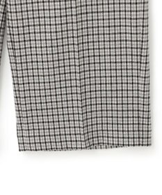 23区 L ウールミルドストレッチチェック ワイドパンツ