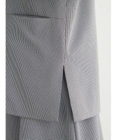 Green Parks きれいシルエット千鳥柄ジレ