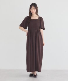 earth music&ecology 2wayシャーリングワンピース