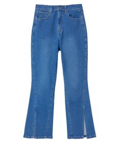 Green Parks ・ＳＵＧＡＲ　ＳＰＯＯＮ　デニムスリットフレアパンツ