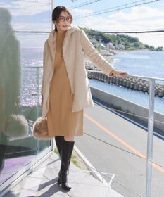 Tiaclasse 【安田美沙子さん着用・新色・XSサイズ追加】リブ切替ニットワンピース