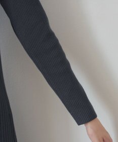Tiaclasse 【安田美沙子さん着用・新色・XSサイズ追加】リブ切替ニットワンピース