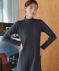 Tiaclasse 【安田美沙子さん着用・新色・XSサイズ追加】リブ切替ニットワンピース