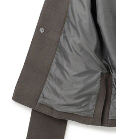 J.PRESS YORK STREET 【WOMEN】NEEDLE JERSEY マフラー付コート