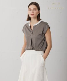 BEIGE， 【WEB限定】AUBIN / バイカラートップス