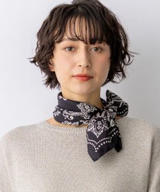 23区 manipuri カレイドバンダナ シルク スカーフ
