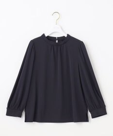 ANY SIS S 【UVケア】イージーケアスタンドネック ブラウス