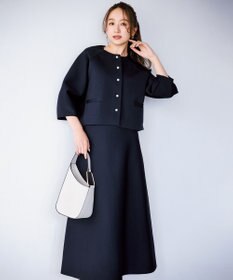 UNFILO L BEAUTY FORM KNIT パールボタン カーディガン