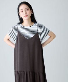 ANY ANYファンクションワイドフレンチスリーブTシャツ