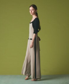 GRACE CONTINENTAL トリアセバイカラーサロペット