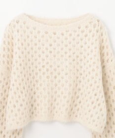 GRACE CONTINENTAL アルパカメッシュニットトップ