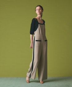 GRACE CONTINENTAL トリアセバイカラーサロペット