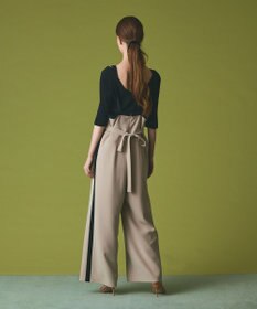 GRACE CONTINENTAL トリアセバイカラーサロペット