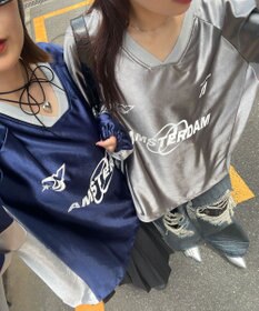 WEGO サテンゲームグラフィックプルオーバー