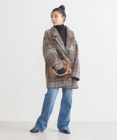 earth music&ecology オーバーテーラードジャケット　チェック