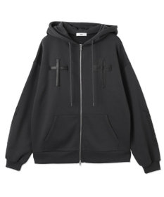 WEGO 【裏起毛/セットアップ対応】グラフィック裏起毛ZIPビッグパーカー