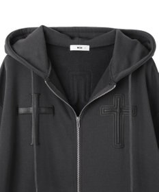 WEGO 【裏起毛/セットアップ対応】グラフィック裏起毛ZIPビッグパーカー