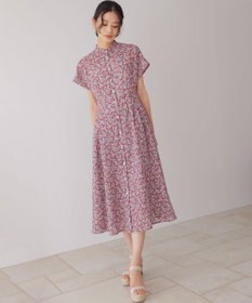 組曲 フラワーガーデンプリント ワンピース