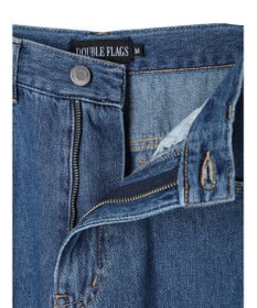 Green Parks ・Ｄｏｕｂｌｅ　Ｆｌａｇｓ　チョウチョ刺繍フレアデニム