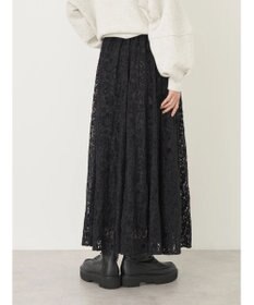 earth music&ecology 起毛レースフレアスカート
