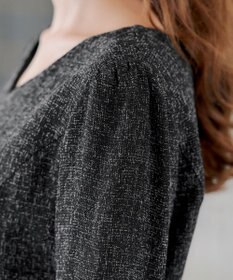 Tiaclasse 【洗える】配色パイピングフレアワンピース