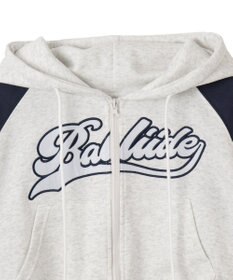 WEGO カレッジロゴラグランジップパーカー